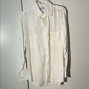 FRANCESCA CASOLA MADE IN POSITANO ITALY Elegant Ivory Button-Down Shirt